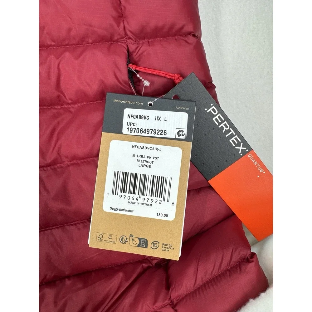 The North Face Men's Terra Peak Vest Beetroot Large NWT